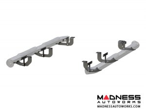 Jeep Wrangler JL Round Semi-Gloss Side Bars - Black Steel - 3"